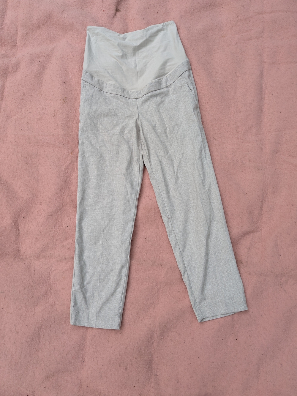 Maternity: H&M Light Beige/Taupe Maternity Straight-Leg Trousers